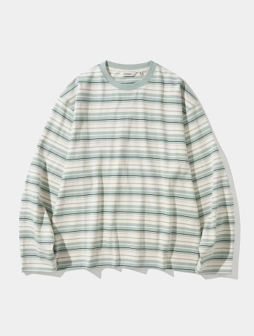 Лонгслив Uniform Bridge Vintage Stripe L/S Tee Mint