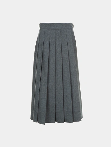 Женская юбка LE17SEPTEMBRE Front Pleats Wool Gray