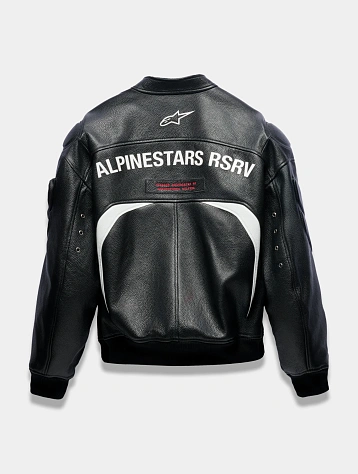 Кожаная куртка ALPINESTARS RSRV The Chief Bomber Blk/Wh/Red