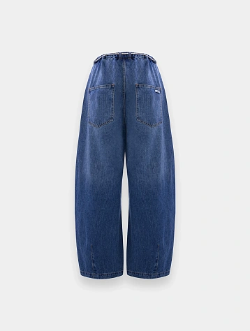 Джинсы ANGLAN Lap Pleated Washed Denim Washed Blue