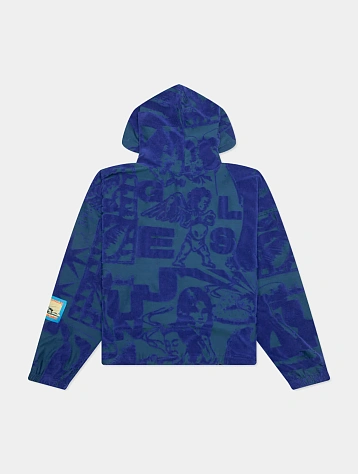 Худи Jungles Jungles Terry Towelling Hoodie Blue Grey