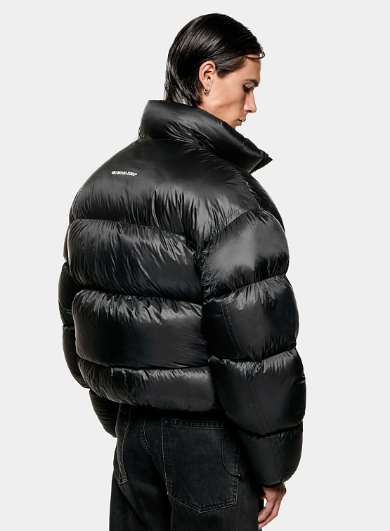 Пуховик MKI MIYUKI ZOKU Translucent Funnel Neck Bubble Black