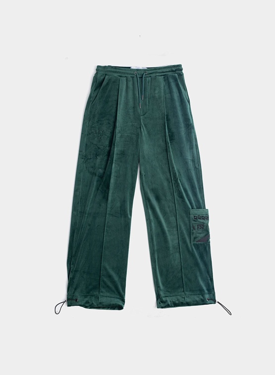 Брюки Jungles Jungles I Tried Velour Pant Green