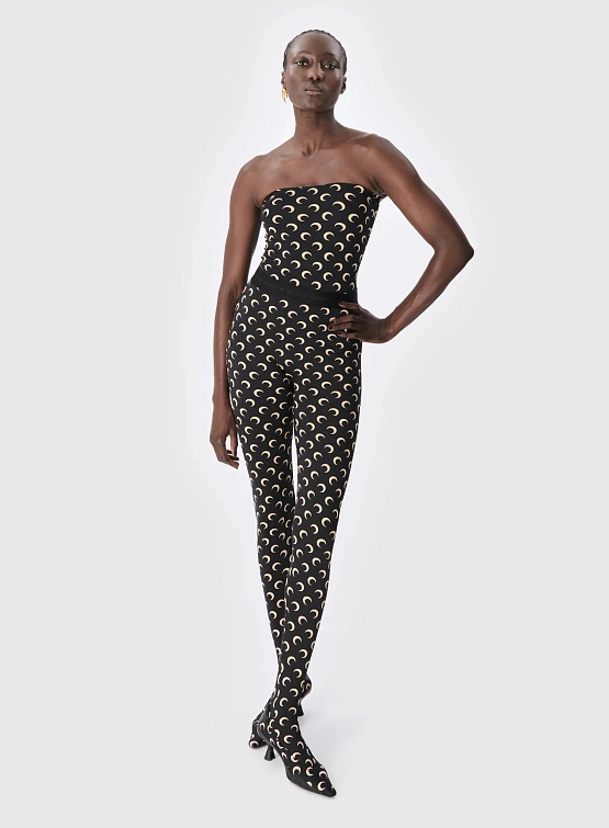 Женские леггинсы Marine Serre Recycled Moon Stirrup Inverse Tan