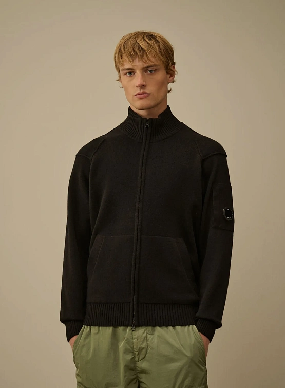 Кардиган C.P. Company Lambswool GRS Black