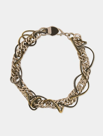 Ожерелье Jean Paul Gaultier Zippers Silver/Black/Gold