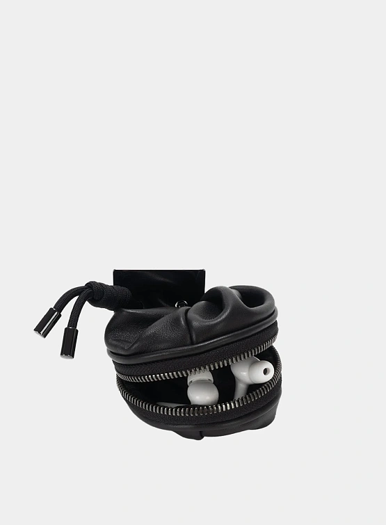 Ключница COTE&CIEL Keychain Aóos Nano Alias Leather Agate Black