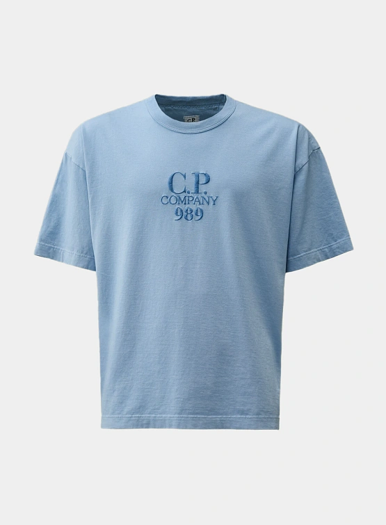 Футболка C.P. Company 20/1 Jersey Boxy Logo Pacific Coast