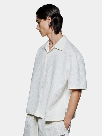 Рубашка MKI MIYUKI ZOKU Seersucker Vacation Bone