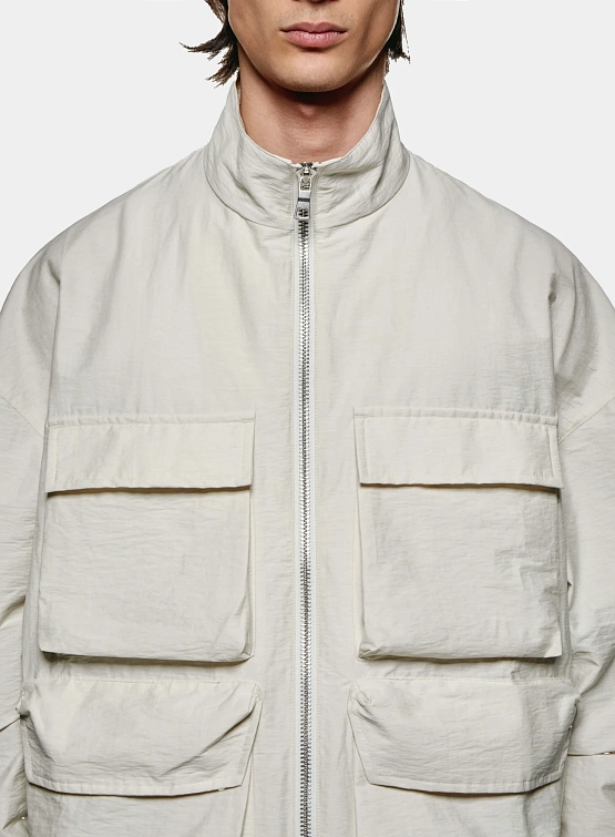 Ветровка MKI MIYUKI ZOKU Washed Cotton Nylon Track Bone