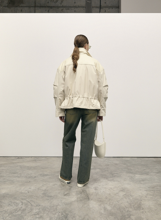 Сумка Lemels Hobo Flat Off White