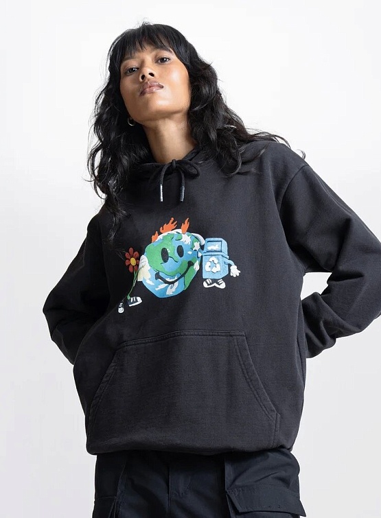 Худи MARKET Smiley Studios Hoodie Washed Black