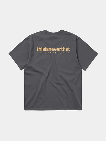 Футболка thisisneverthat INTL. Logo Tee Dark Grey