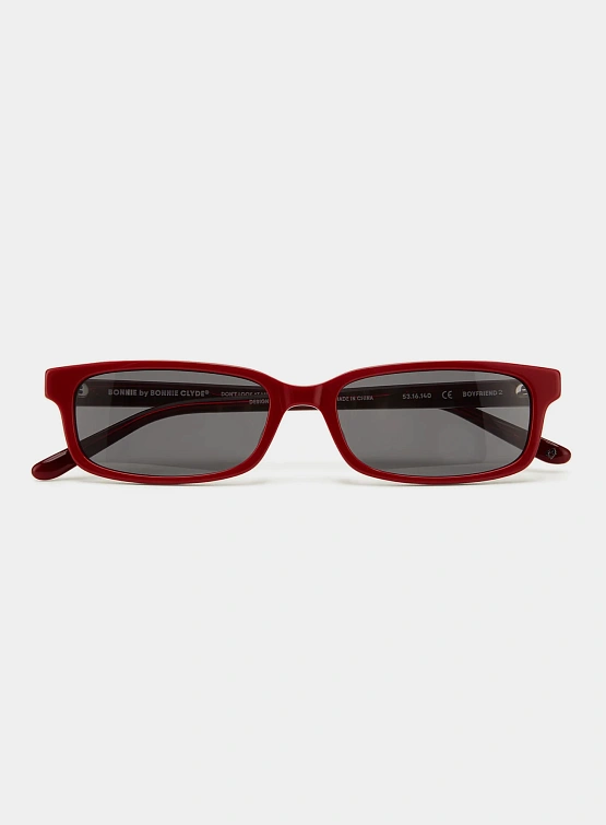 Очки Bonnie Clyde Boyfriend 2 Layered Red & Black Lens