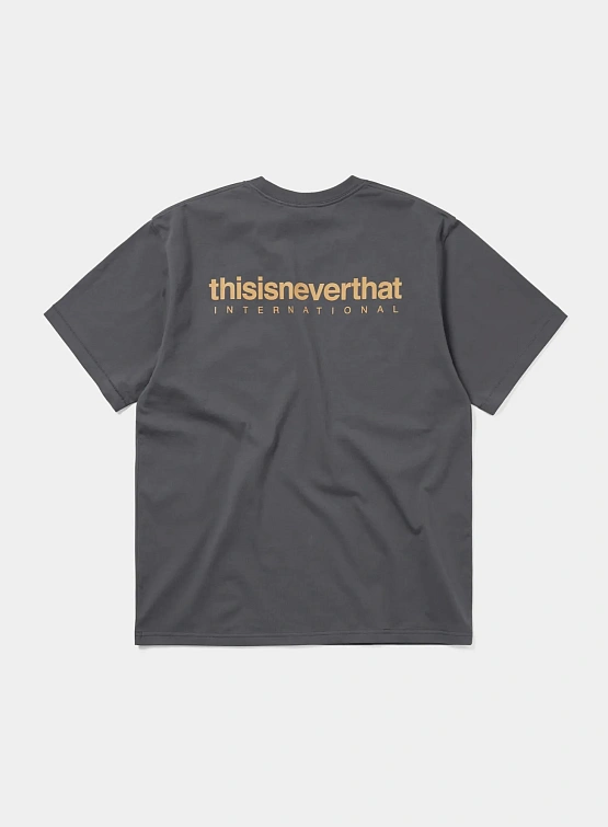Футболка thisisneverthat INTL. Logo Tee Dark Grey
