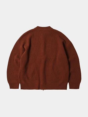 Кардиган FrizmWORKS Wool Deck Zip Up Brick