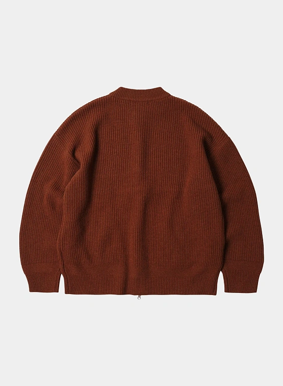 Кардиган FrizmWORKS Wool Deck Zip Up Brick