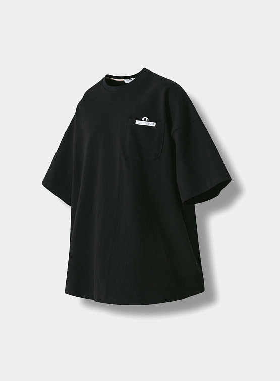 Футболка ANGLAN Hidden Wappen Pocket Half Tee Black