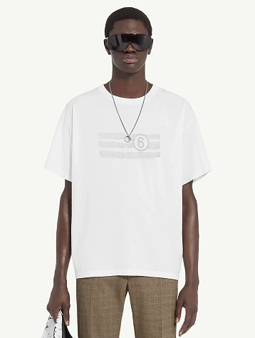 Футболка MM6 Maison Margiela Numeric White
