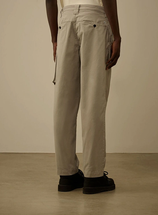 Брюки C.P. Company Stretch Sateen Regular Cargo London Fog