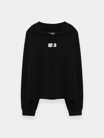 Худи MM6 Maison Margiela Numeric Logo Tag Black