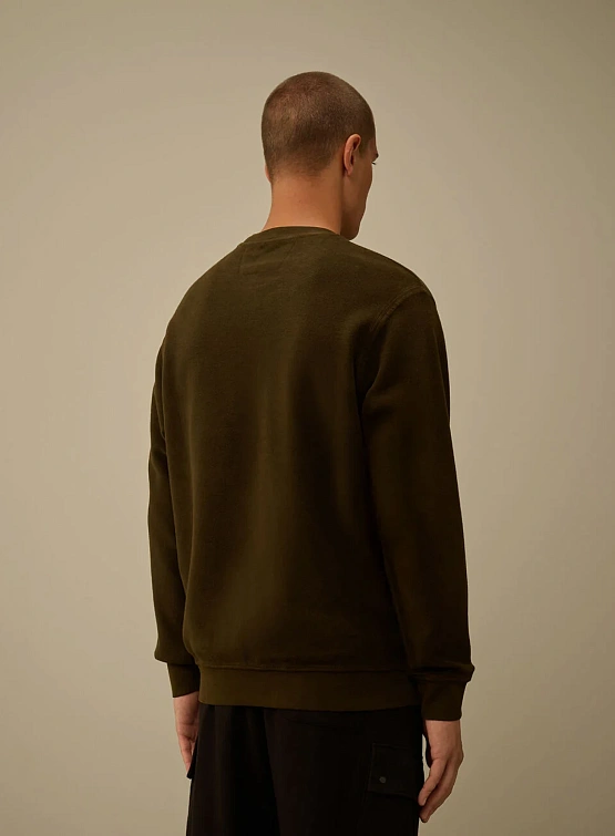 Свитшот C.P. Company Brushed Emerized Diagonal Fleece Ivy Green