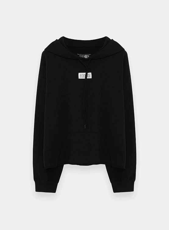 Худи MM6 Maison Margiela Numeric Logo Tag Black