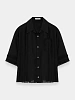 Женская рубашка UNDERCOVER Pleated Mix Open Collar Black