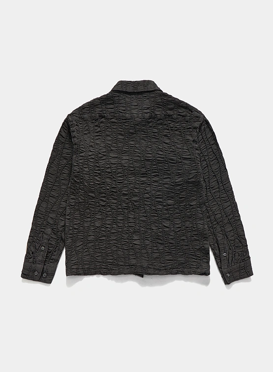 Овершот UNAFFECTED Drawstring Shirt Charcoal