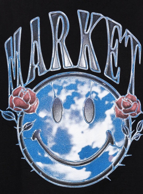 Худи MARKET Smiley Reflect Black