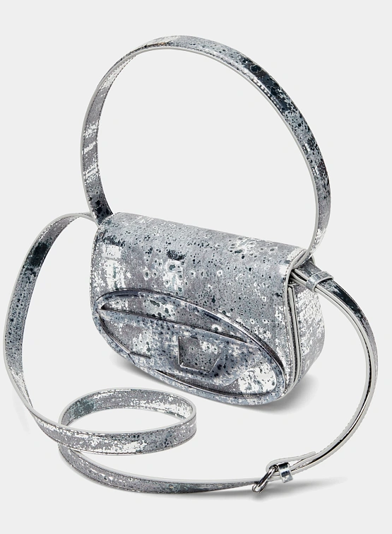 Женская сумка Diesel 1DR Shoulder Silver/Gun Metal