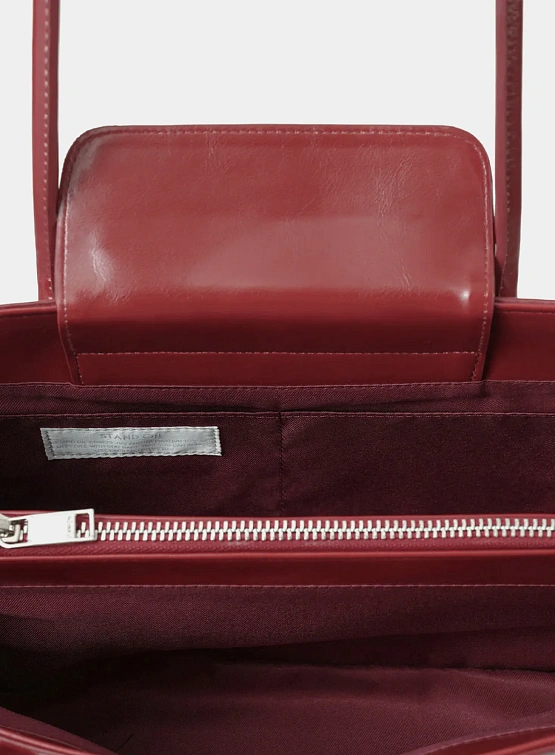 Женская сумка STAND OIL Square Low Red Wine