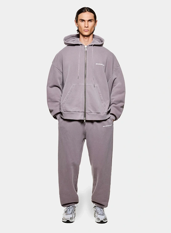 Зип-худи MKI MIYUKI ZOKU Uniform Zip Hoody Pigment Raisin