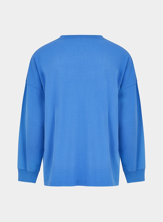 Лонгслив Martine Rose Oversized L/s T-Shirt Blue