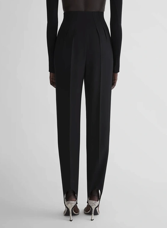Женские брюки MUGLER Tuxedo Cigarette Stirrup Black