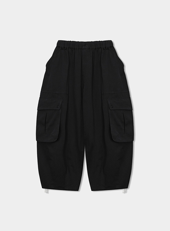 Брюки ANGLAN Curve Big Cargo Balloon Pants Black
