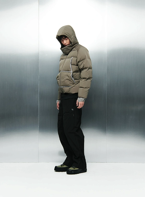 Пуховик SAN SAN GEAR Taped Puffer Brown