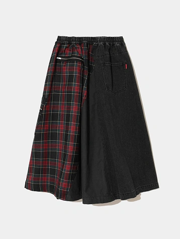 Женская юбка UNDERCOVER Tartan Denim Black