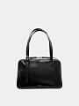 сумка a.p.c. virginie box crinkled leather noir