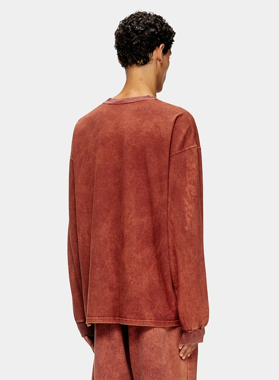 Лонгслив Diesel T-Boxt-Ls-T3 Brown