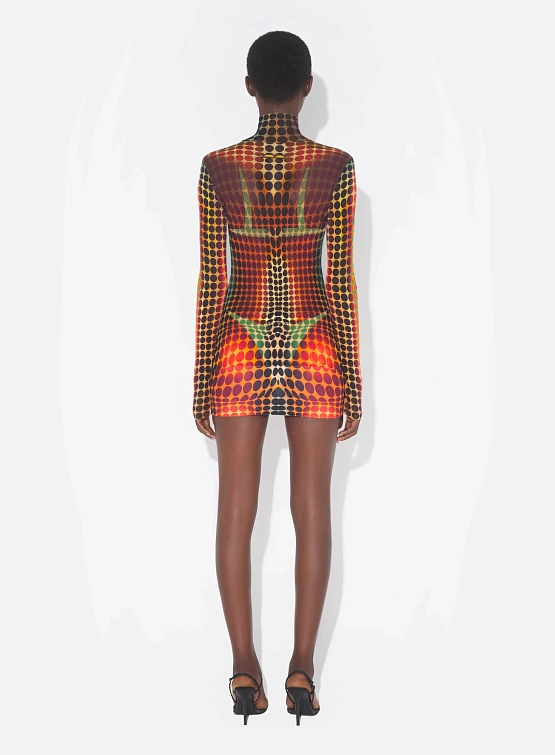 Женская водолазка Jean Paul Gaultier Re-Edition Orange/Blue/Brown