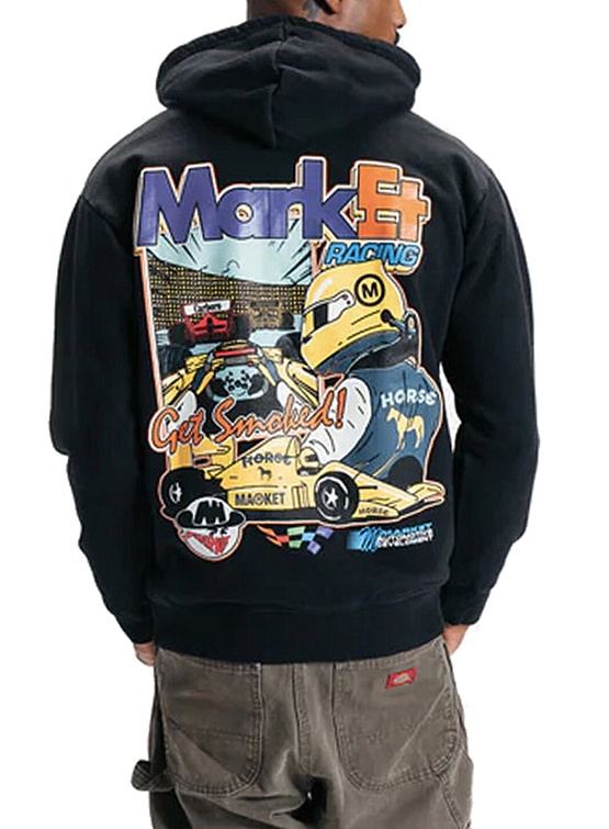Худи MARKET Express Racing Washed Black
