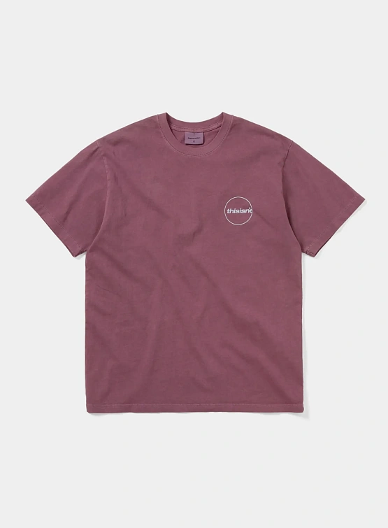 Футболка thisisneverthat C-Logo Tee Fuchsia