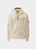 Зип-худи C.P. Company Diagonal Raised Fleece Gauze White