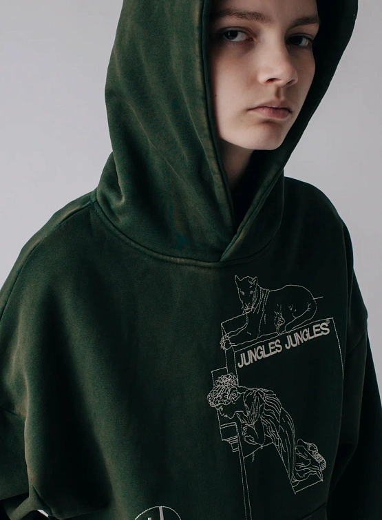 Худи Jungles Jungles Looking Downward Green