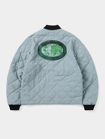 Куртка thisisneverthat Globe Quilted Jacket Sky Blue