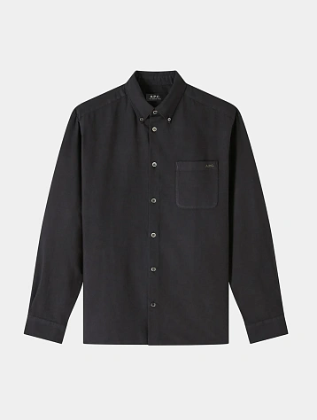 Рубашка A.P.C. Mateo Logo Noir