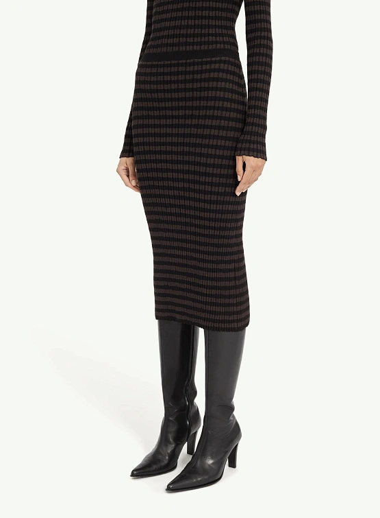 Женская юбка MM6 Maison Margiela Midi Black