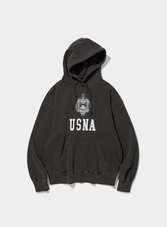 Худи Uniform Bridge Usna Hoodie Pigment Charcoal
