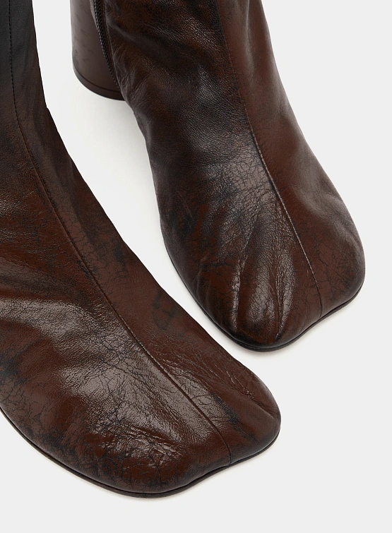 Женские ботильоны MM6 Maison Margiela Block-Heel Sable